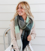 Mint Textured Scarf