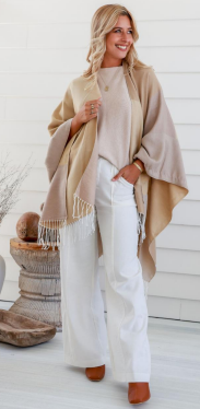 Natural Tassel Scarf