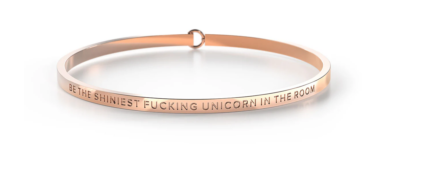 Unicorn Bangle - Yellow Gold