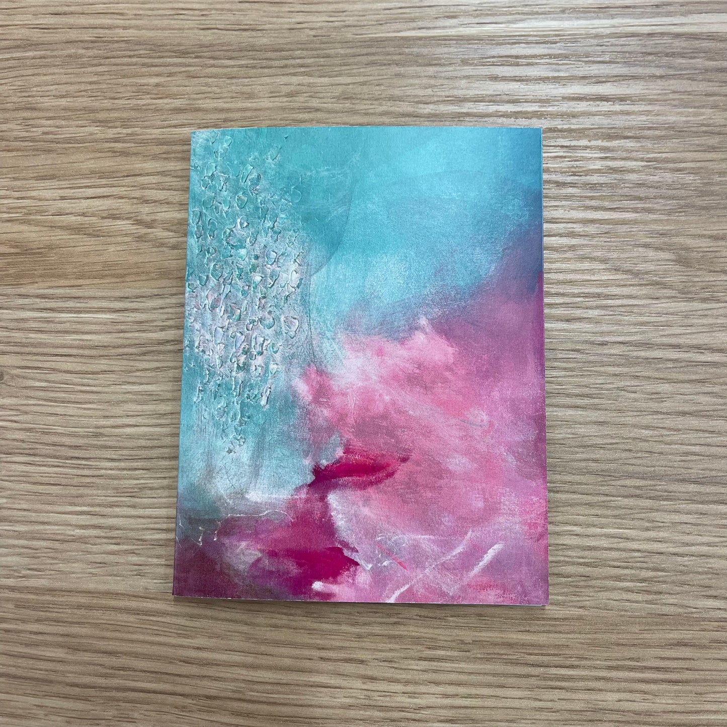 Pink and Aqua Abstract Gift Card