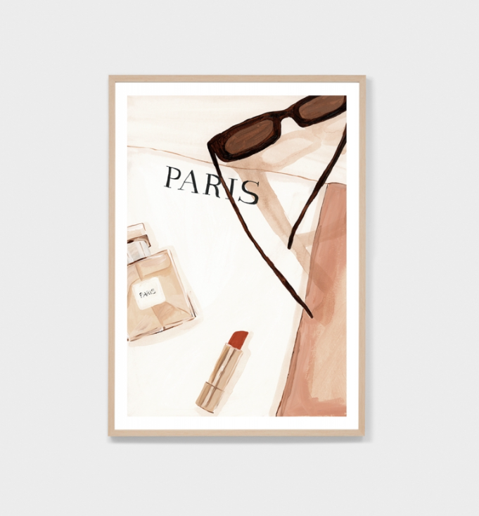 Paris Blush Artwork- Raw Frame