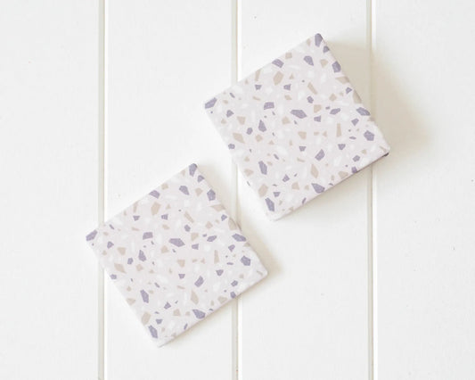 Blue Earth Terrazzo Coasters