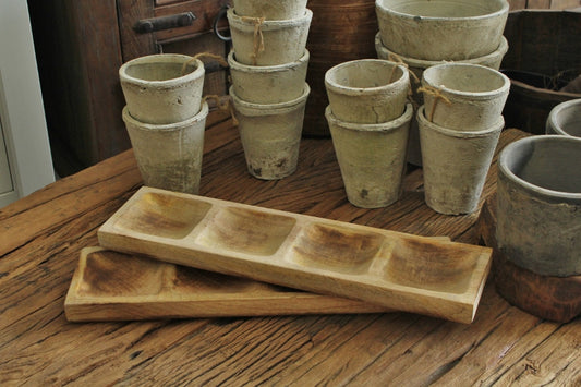 Wooden Rectangle Spice Tray