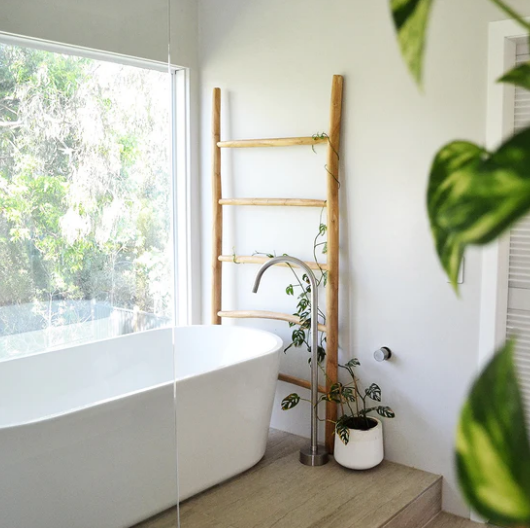 Large Teak Ladder