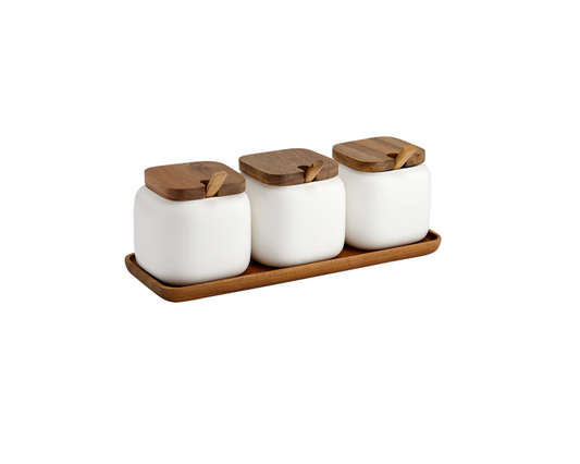 Canister & Spoon Counter Set