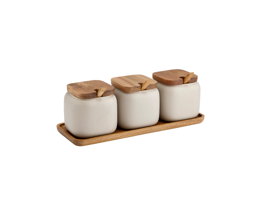 Canister & Spoon Counter Set