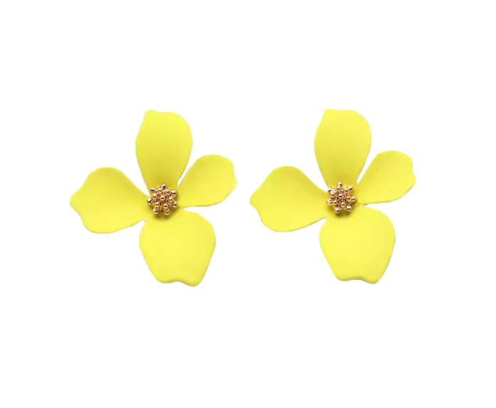 Cherie Petals Yellow Earrings