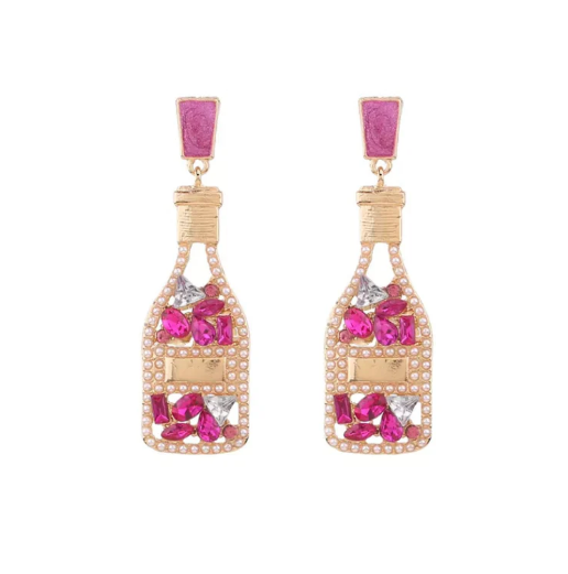 Petunia Pink Champagne Earrings