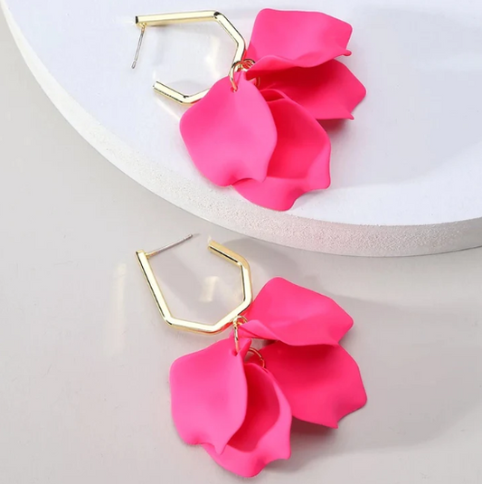 Layla Hot Pink Earrings