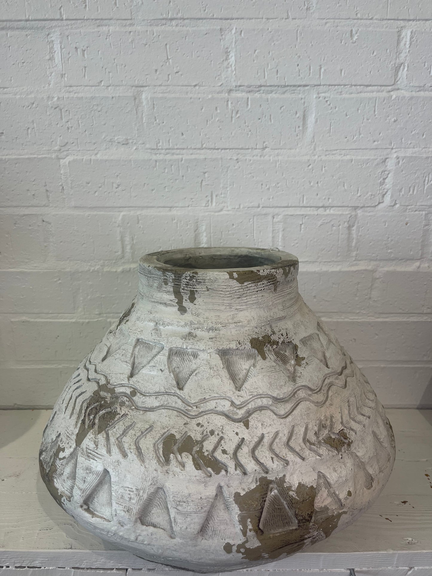 Merton Rustic White Vase